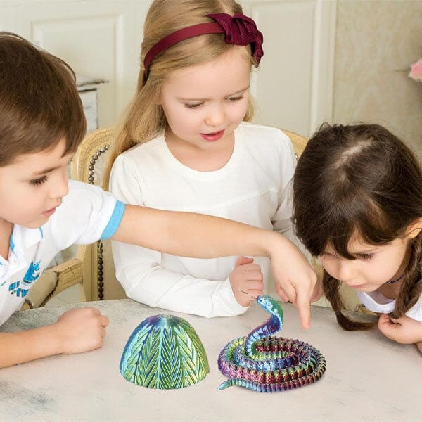3D Treasures 3D-Printed Snake Scale Egg Fidget Toy with Egg Included (Multiple Colors) - Image 6
