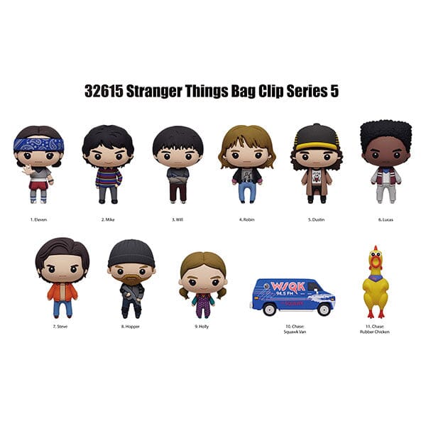 3D Stranger Things Series 5 Foam Bag Clip Blind Bag (1pc) - Image 2