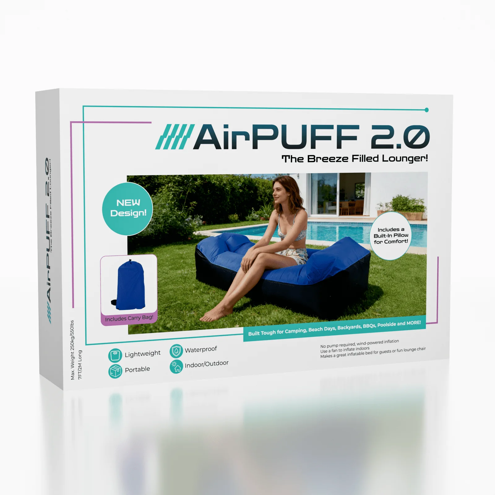 Air Puff 2.0: Inflatable Lounger