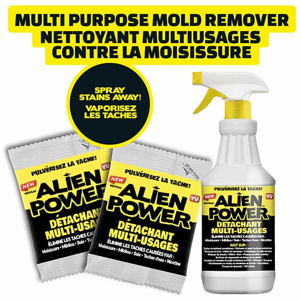 Alien Power Multi Purpose Stain Remover Spray (2oz Powder + 24oz Bottle) - Image 2