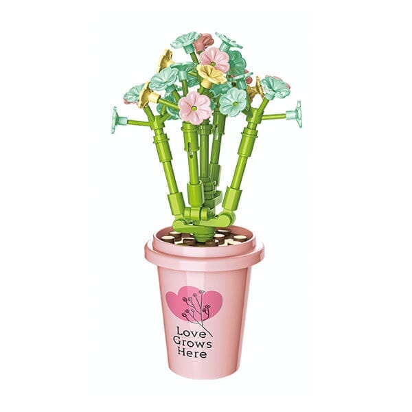 DIY Botanical Building Block Sets: Collectible Assorted Mini Pots - Image 12