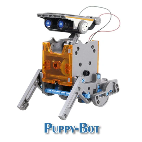 BrainyBotz 13-in-1 DIY Robot Solar-Powered Smart STEM Building & Programming Kit (190pc) - Image 15