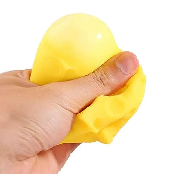 Cheese Cube Slow-Rise Squishies® 2.36" Fidget Toy (1pc) - Image 2