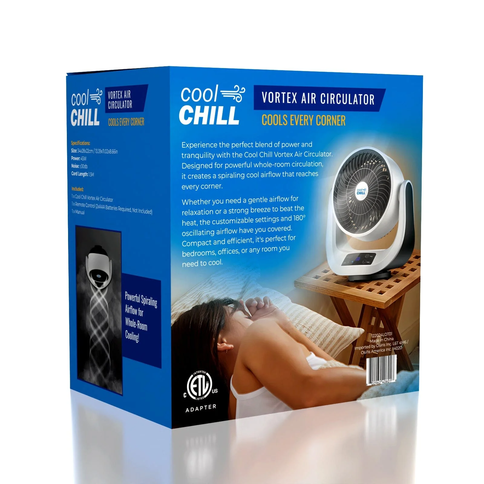Cool Chill Vortex Air Circulation Fan - Image 2