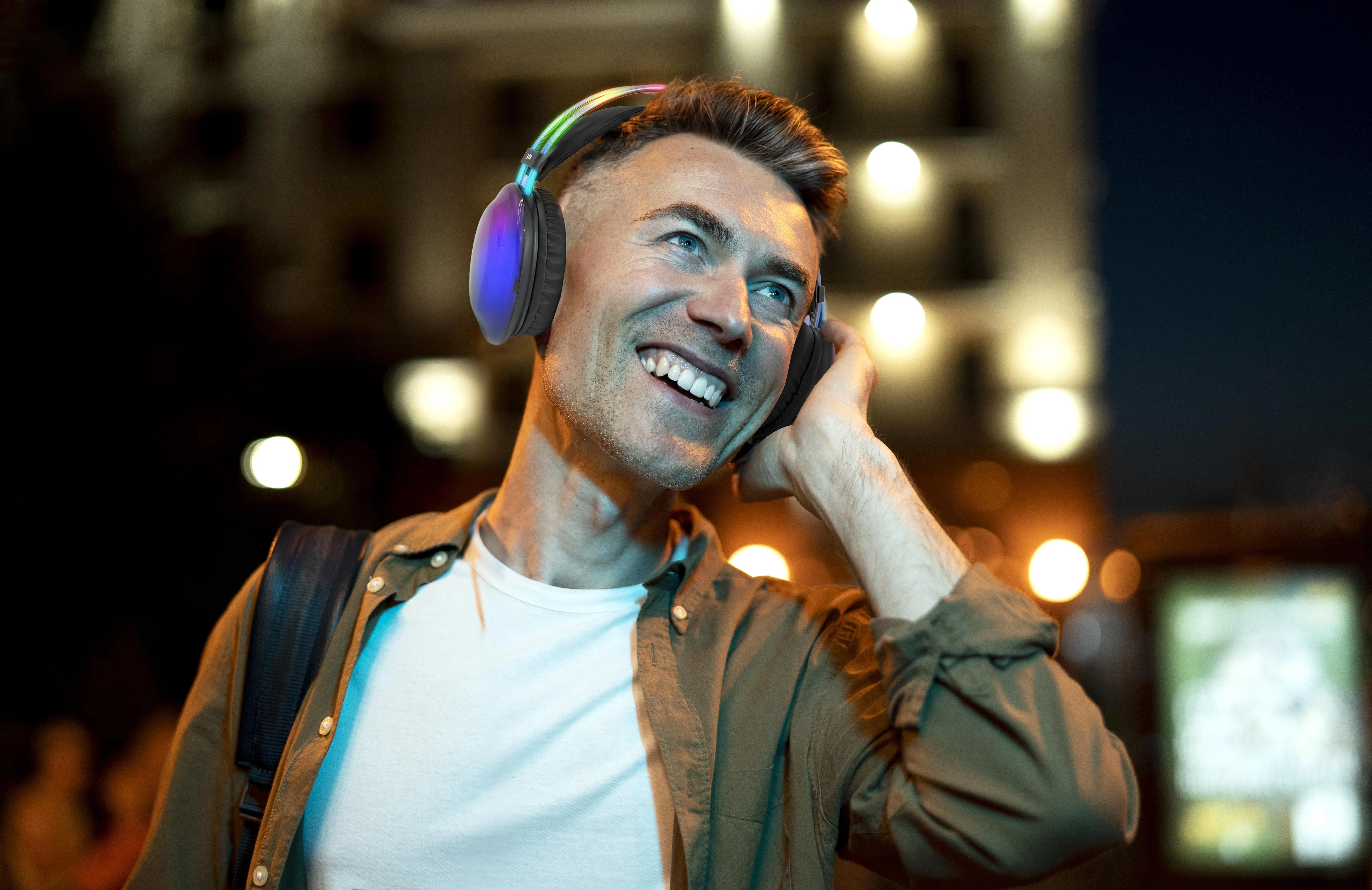 Disco Rave: Wireless HD Headphones with RGB Lights - Image 6