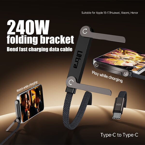 GearWaves USB-C Charging Cable w/ Built-In Phone Stand - Image 3