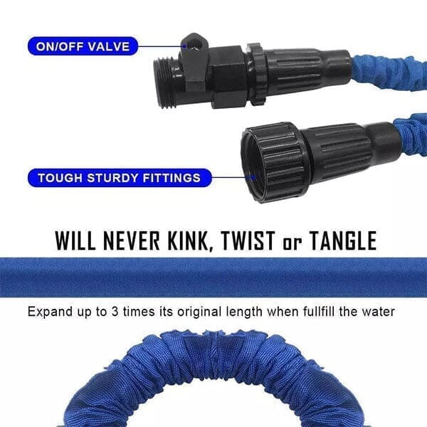 GRO-Hose BLUE 75ft Expandable Hose With Sprayer Nozzle - Image 4