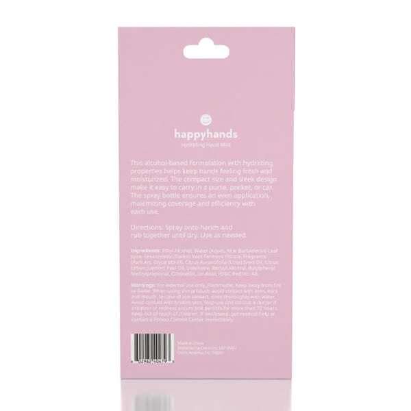 HappyHands Hydrating Rinse-Free Hand Mist (46mL) Multiple Scents - Image 7
