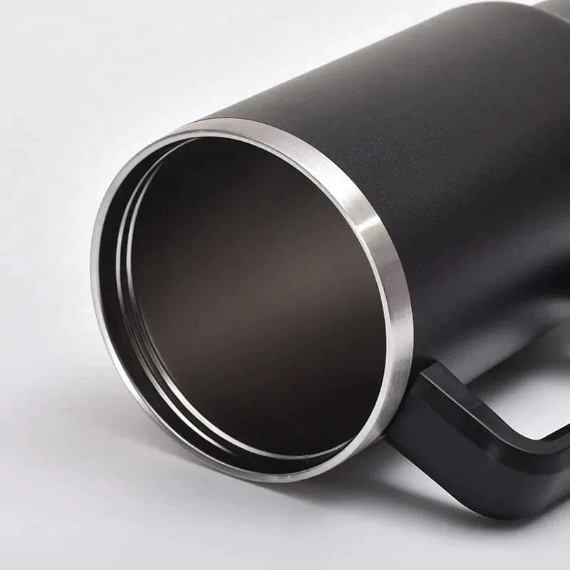 HydriEase 40oz Vacuum Insulated Tumbler Cup With Handle & Straw - Image 13