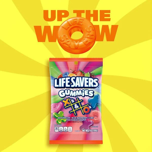 Life Savers X’s & O’s Gummies Candy (7 oz) – Fruity Soft & Chewy Fun Shapes - Image 3
