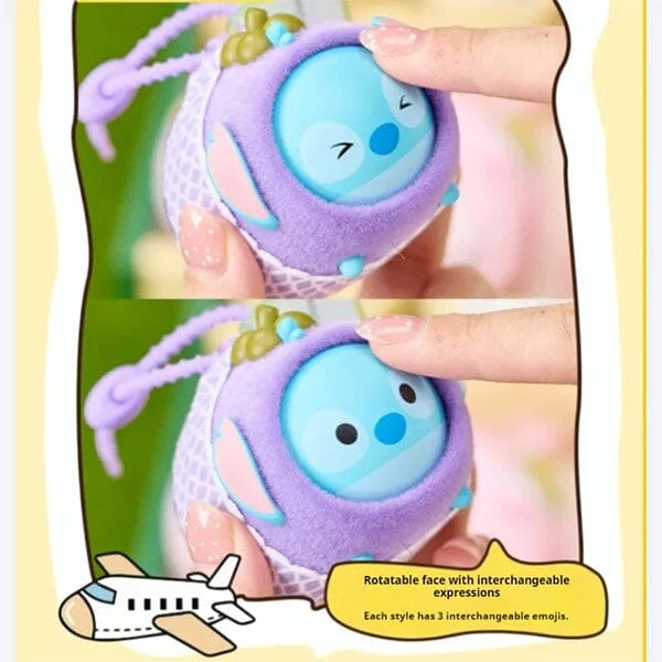 MINISO x Disney: Fruit Flocked Face Swap Series Figurine Keychain Blind Box (1pc) - Image 4