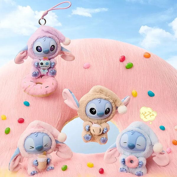 MINISO x Disney: Stitch "Eat Something Before Sleep" Series Plush Keychain Blind Box (1pc) - Image 6