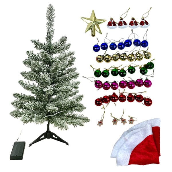 MistlePop 2ft Pre-Lit Mini Christmas Tree Kit (Includes Ornaments) - Image 6