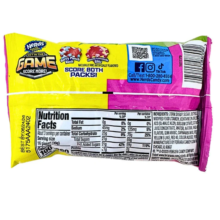 Nerds Gummy Clusters Cherry Lemonade Blitz - 3oz - Image 2