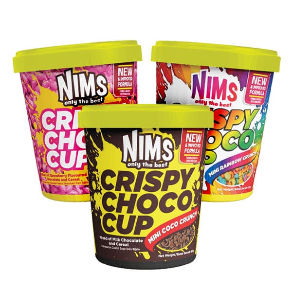 NIMS Crispy Choco Cup Chocolate Cereal Grab-And-Go Snack (60g) Multiple Flavors