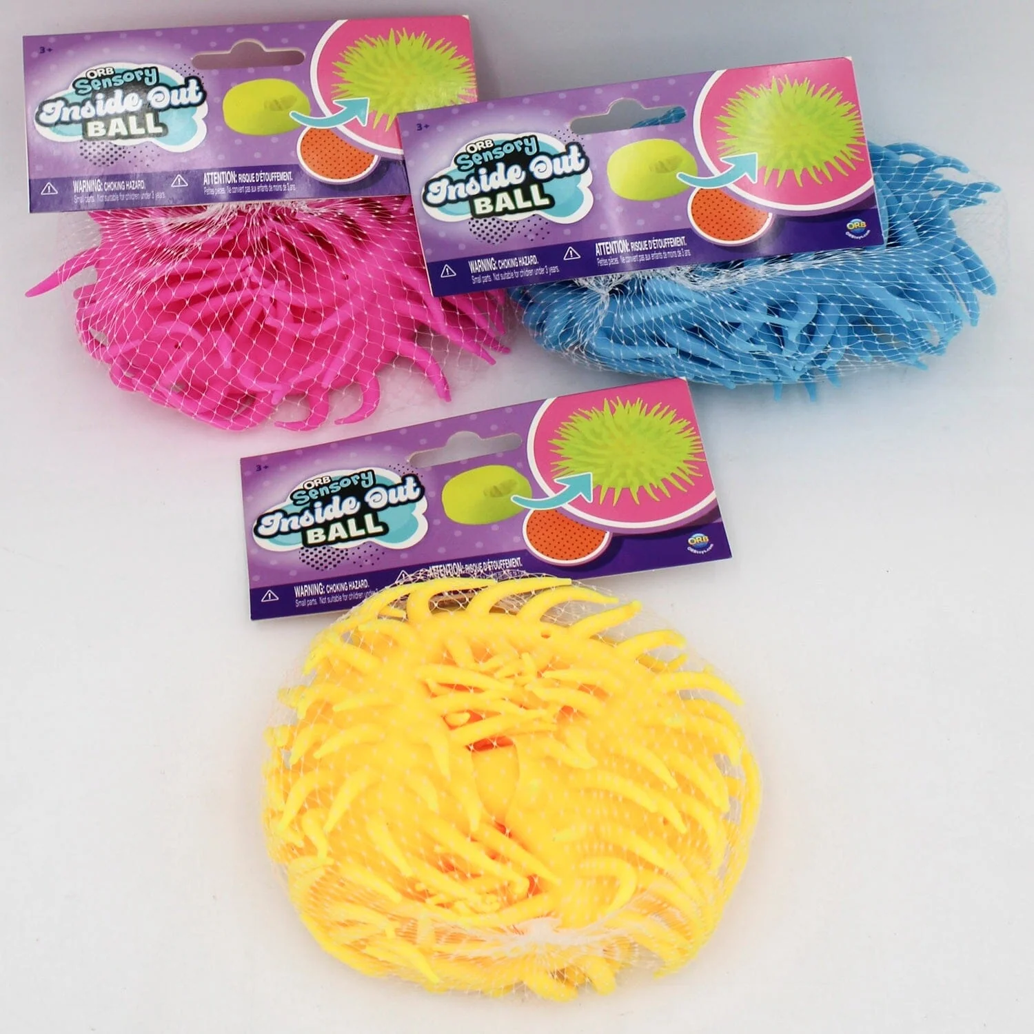 Orb Inside Out Ball Sensory Squishy Toy - Stress Relief Fidget Ball (1pc)