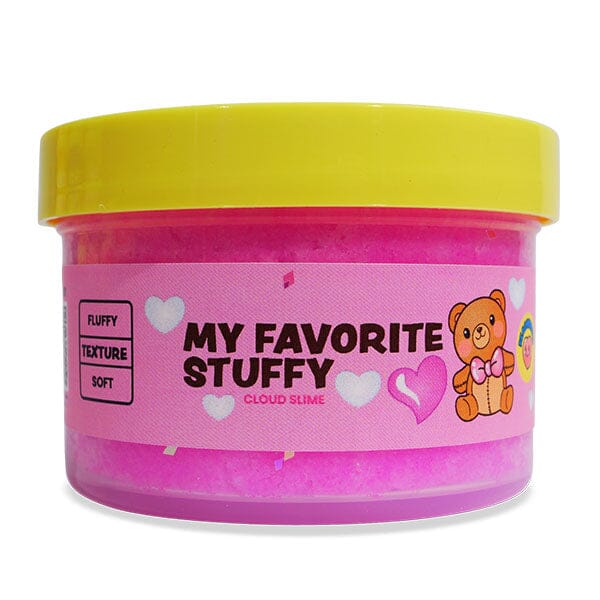 PeachyBbies Novelty Slime Fidget Putty (7oz Jar) "My Favorite Stuffy" Cloud Slime - Image 3