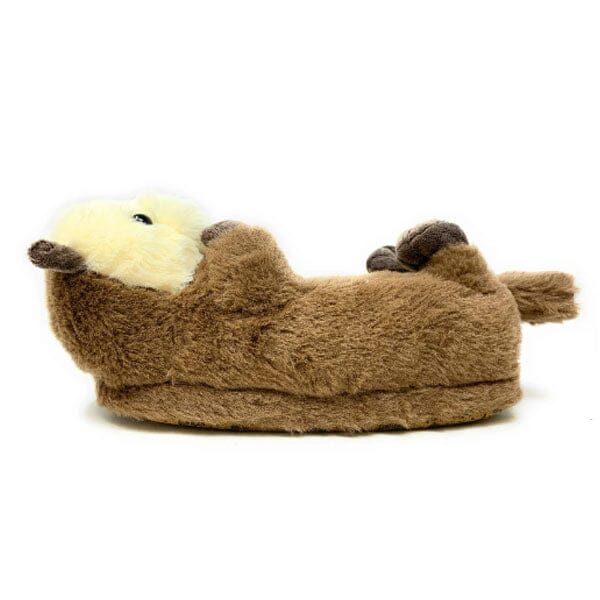 Plush Otter Slippers Unisex Rubber Sole Shoe (1 Pair) One-Size-Fits-Most - Image 5