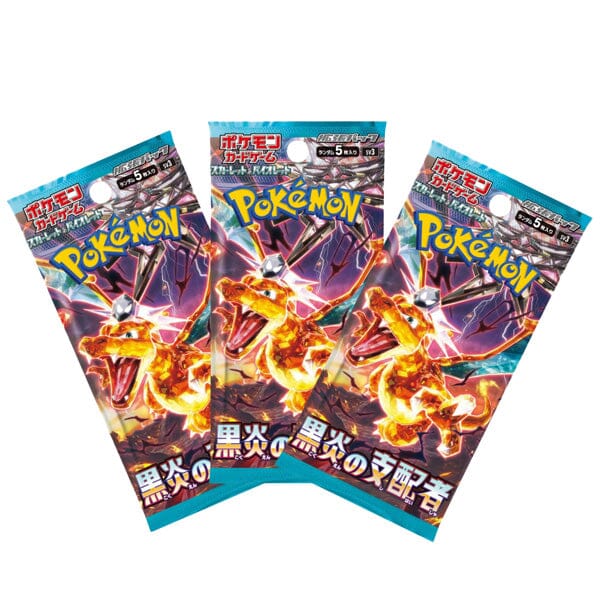 Pokémon TCG Japan: Scarlet & Violet Ruler of the Black Flame Factory Sealed Booster Box (30 Packs) - Image 4