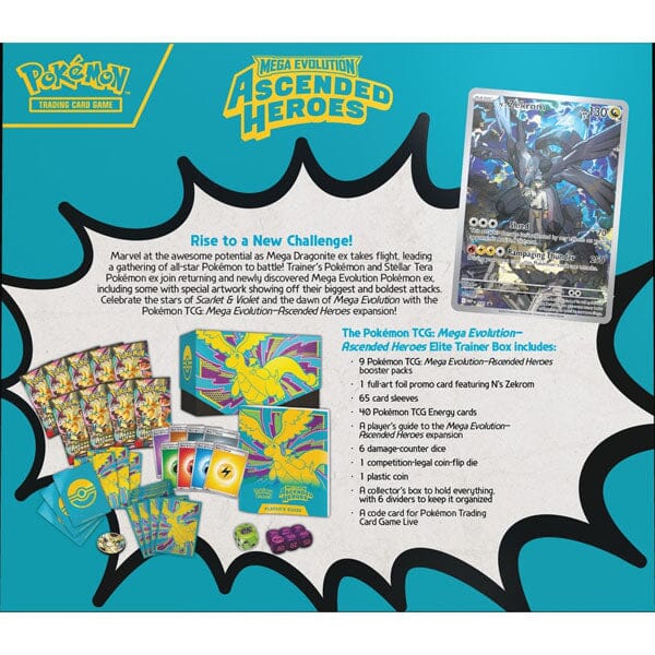 Pokémon TCG: Mega Evolution ME2.5 Ascended Heroes Elite Trainer Box - Image 7