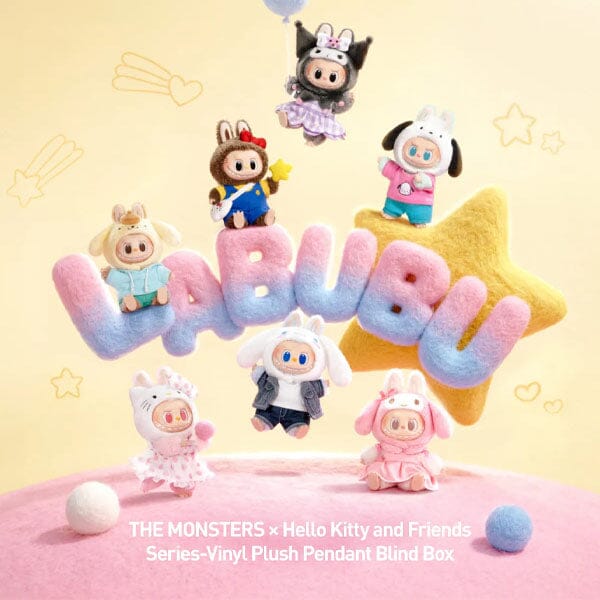 Pop Mart: THE MONSTERS x Sanrio Hello Kitty and Friends Series Plush Keyring Figurine Blind Box (1pc) - Image 2