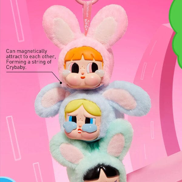 Pop Mart x Powerpuff Girls x CRYBABY: Vinyl Face Plush Bag Clip Blind Box (1pc) - Image 4