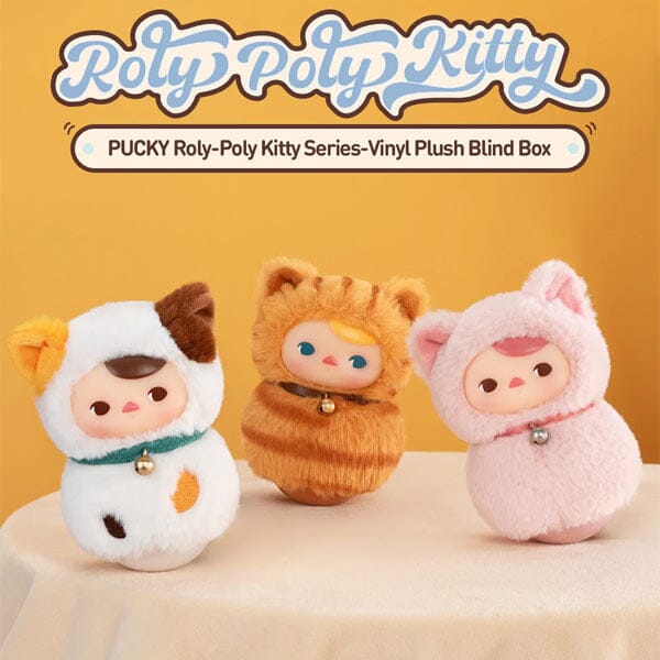 Pop Mart x PUCKY: Roly-Poly Kitty Series Vinyl Plush Blind Box (1pc) Scratch & Dent Packaging - Image 5