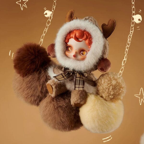Pop Mart x Skullpanda: Winter Symphony Series Plush Keychain Blind Box (1pc) Scratch & Dent Packaging - Image 7