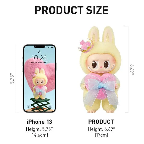 Pop Mart x THE MONSTERS: Labubu "Let's Checkmate" Plush Doll Pendant (1pc) Scratch & Dent Packaging - Image 8