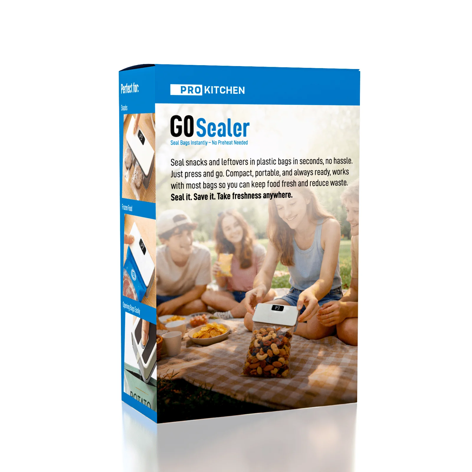 ProKitchen GoSealer Instant One-Touch Food Sealing Machine - Image 2