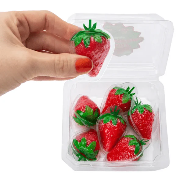 Raindrops Gummy: Liquid Filled Strawberries Gummy - 3.8oz - Image 4
