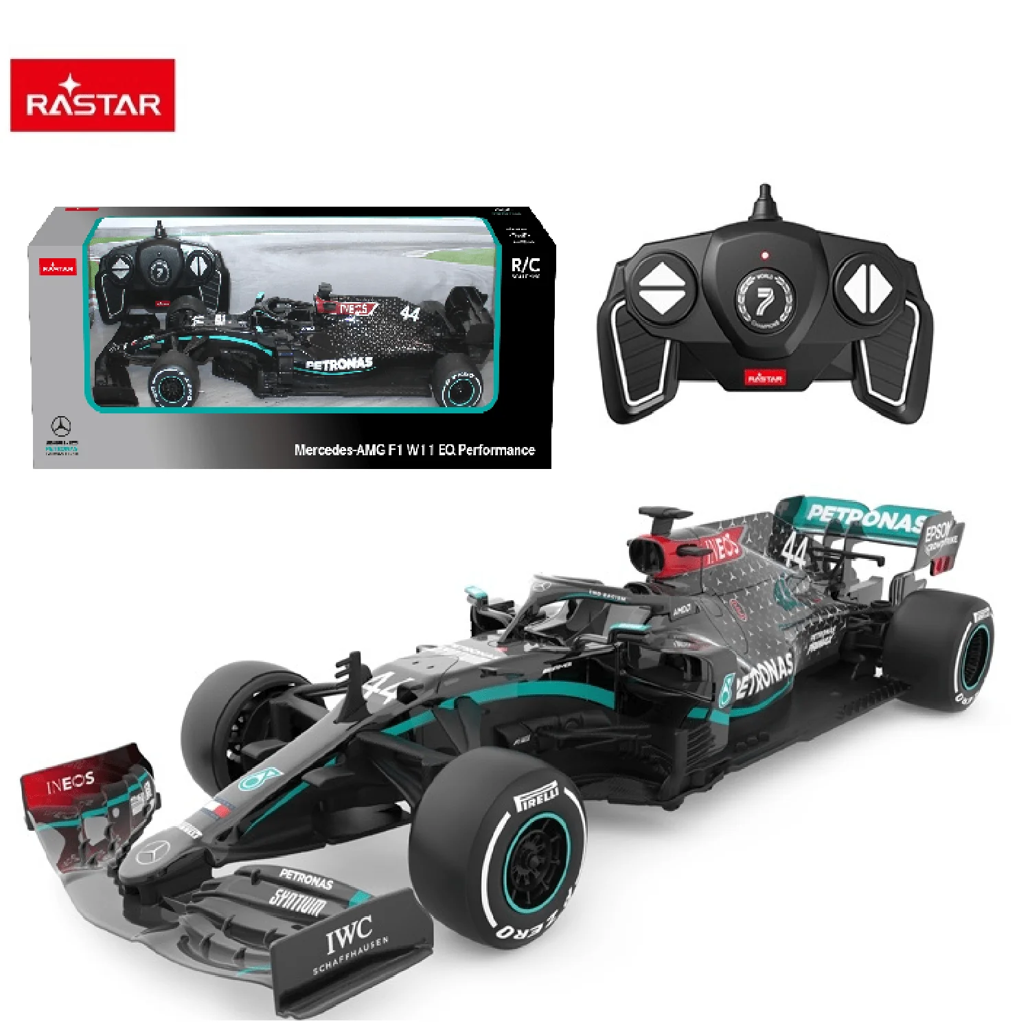 Rastar R/C 1:18 Mercedes-AMG F1 W11 EQ Performance – Remote Control Formula 1 Race Car