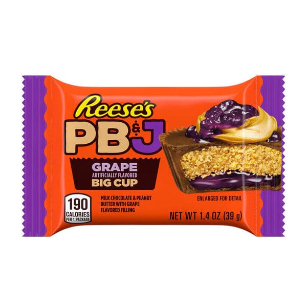 REESE'S Big Cup PB&J Grape Milk Chocolate Peanut Butter Cup (1.4oz) - Image 2