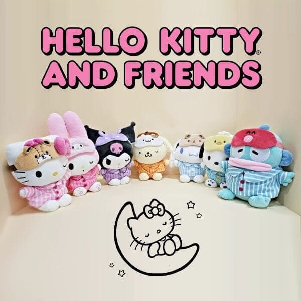 Sanrio Hello Kitty & Friends Pajama Party 10" Pochacco Plush Toy - Image 2