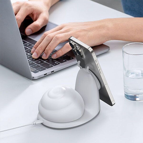 SnailBud Magnetic Phone Charger w/ Removable Snail Shell Light - Image 6