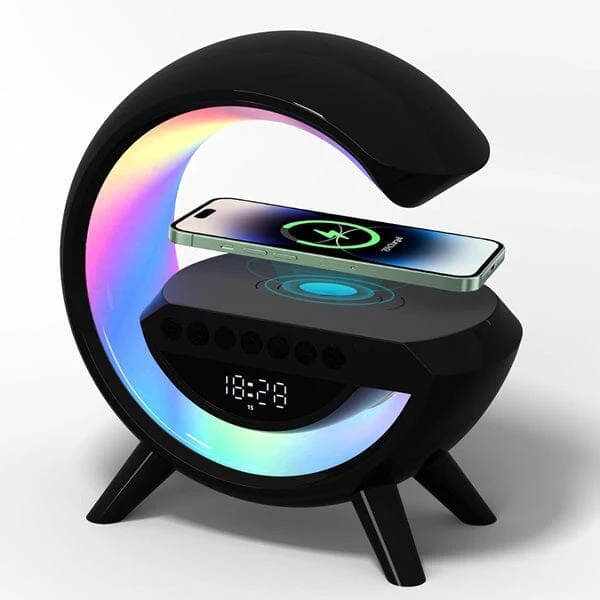 SonicVibes: 3-in-1 Triotunes Bluetooth Speaker w/ Charger & Digital Clock (Multiple Colors) - Image 5