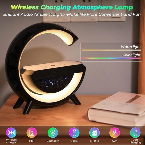 SonicVibes: 3-in-1 Triotunes Bluetooth Speaker w/ Charger & Digital Clock (Multiple Colors) - Image 7