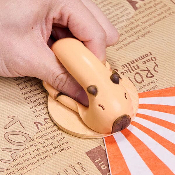 SqueezeSquad Taba Deluxe Premium Silicone Squishies® Fidget Toy - Capybara - Image 3
