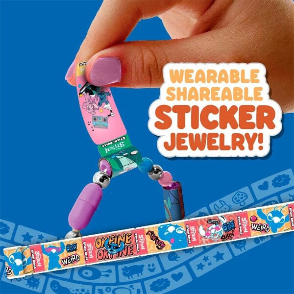 Sticki Rolls Disney's Stitch Wearable Reusable Sticki Band Mystery Capsule (50 Stickers Inside!) - Image 2
