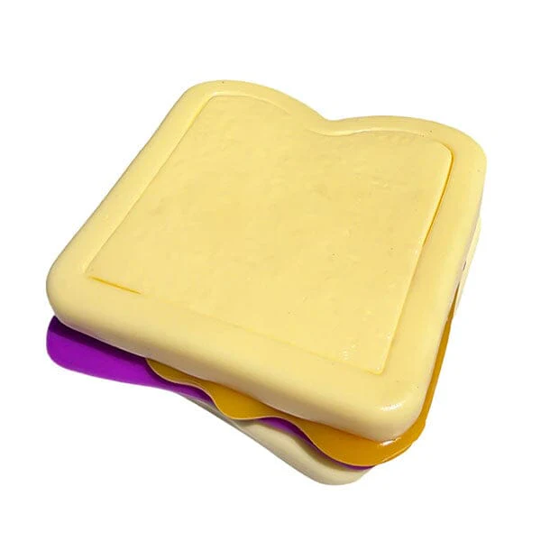 Taba Squishies® Peelables Deluxe Premium Silicone Fidget Toy (1pc) PB&J Sandwich - Image 3