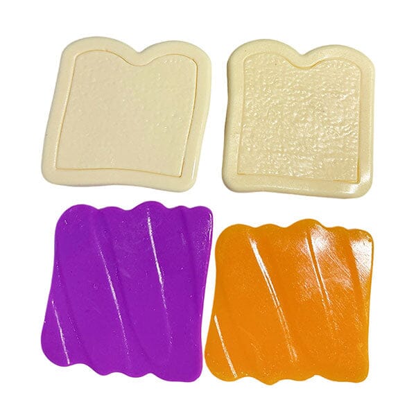 Taba Squishies® Peelables Deluxe Premium Silicone Fidget Toy (1pc) PB&J Sandwich - Image 4