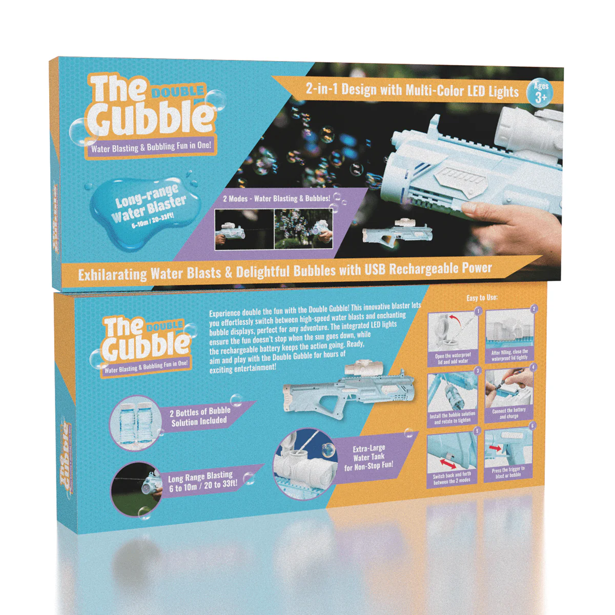 The Gubble 2-in-1 Water & Bubble Blaster