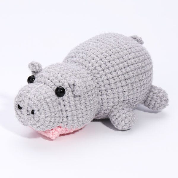 The LOOP Brigade: DIY Mini Crochet Plush Toy Complete Kit For Beginners - Chompy the Hippo - Image 3
