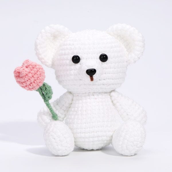 The LOOP Brigade: DIY Mini Crochet Plush Toy Complete Kit For Beginners - Cliff the Bear - Image 3