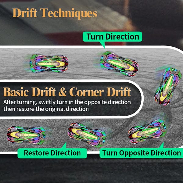 Tough Trax DriftStorm Holo Racer Holographic Drifting Remote Control Stunt Car - Image 10