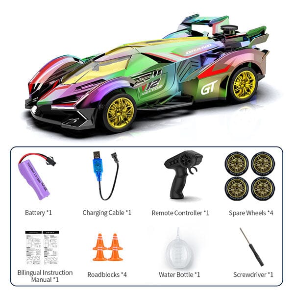 Tough Trax DriftStorm Holo Racer Holographic Drifting Remote Control Stunt Car - Image 11