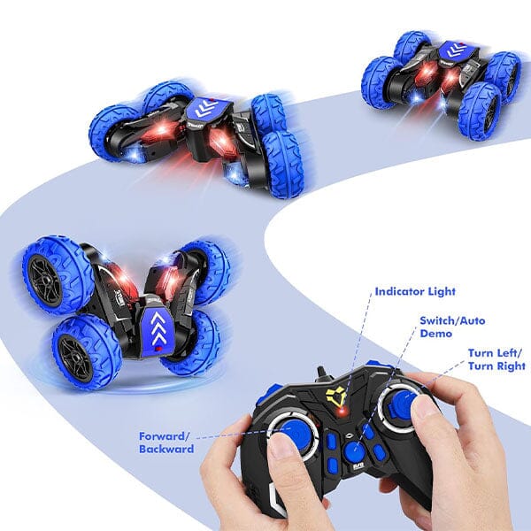 Tough Trax SPINXTREME Remote Control Spinning Stunt Car - Image 4