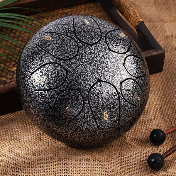 TranquilTones 6" Garden Rain Drum in Matte Black - Image 3